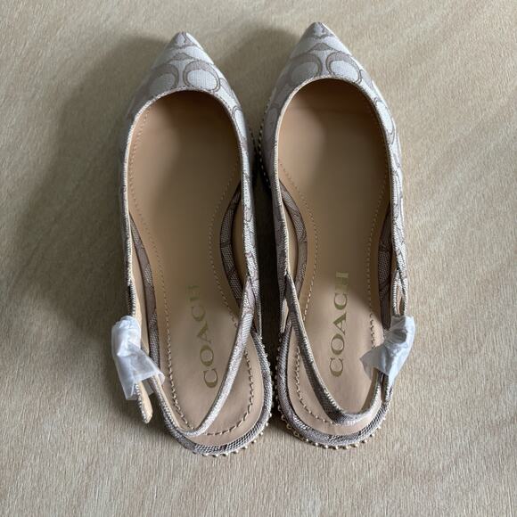 Coach VAE Jacquard Skimmer Slingback Flats - Picture 7 of 12